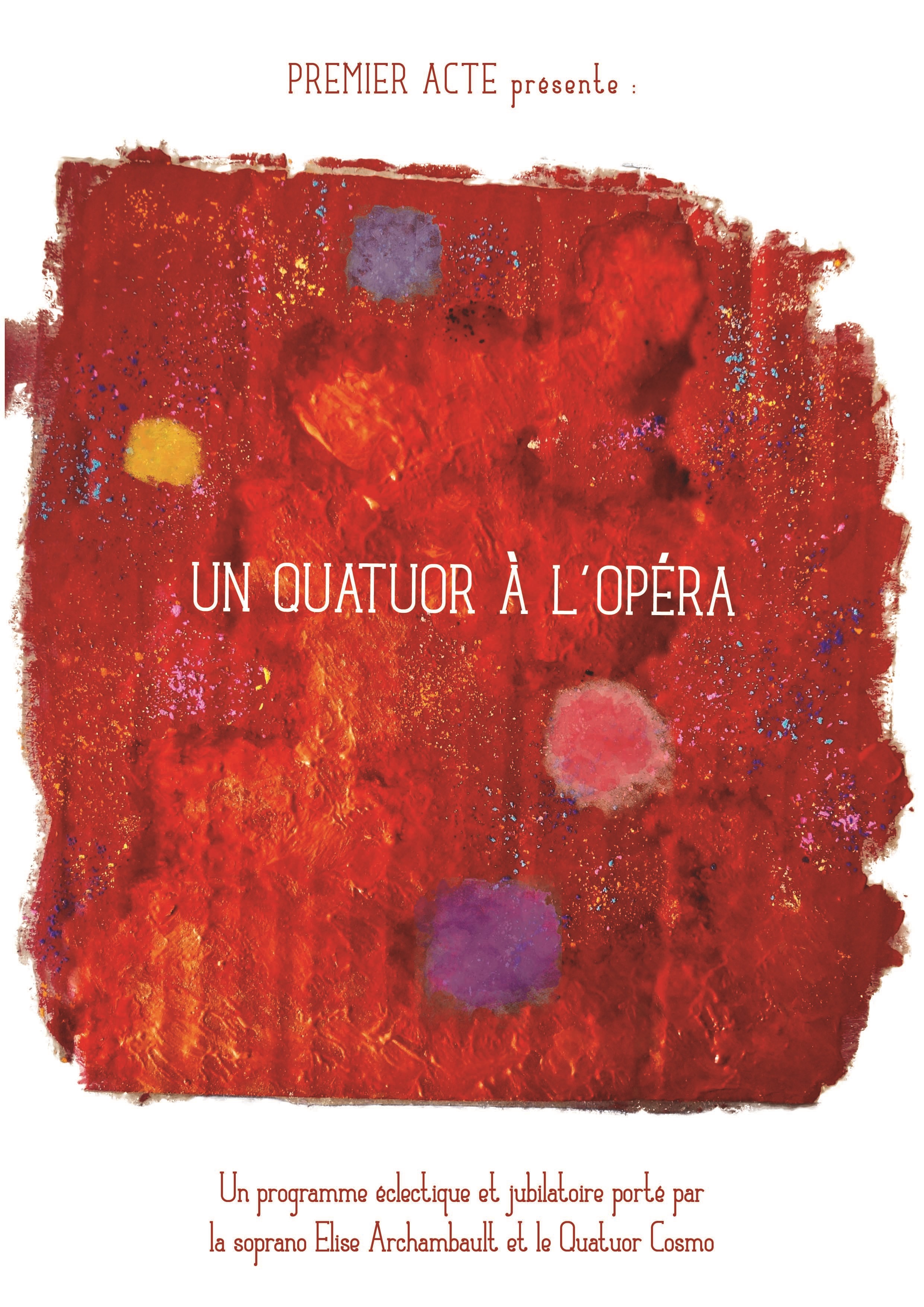 28 et 30 octobre : Un quatuor à l’opéra